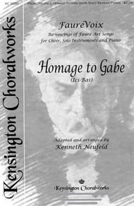 Homage to Gabe SATB choral sheet music cover Thumbnail